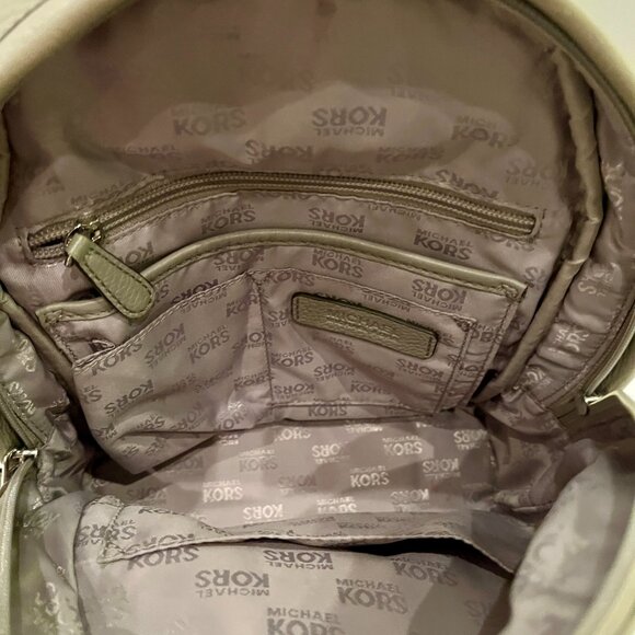 Michael Kors Taupe Colored Small Backpack Purse - Picture 4 of 4